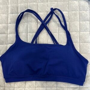 Athleta Blue Cross-Back Sports Bra